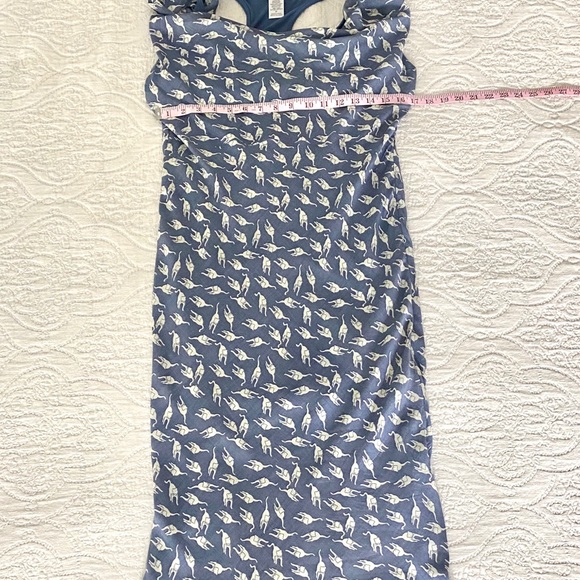 Esley Cat Print Drape Neck Maxi Dress - Picture 12 of 13
